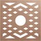 Ekena Millwork Chevron Wood Fretwork Pierced Ceiling Medallion, Wood (Paint Grade), 28"OD x 7 1/4"ID x 3/8"T CMWP28X28X0375CHMF - alternate 1
